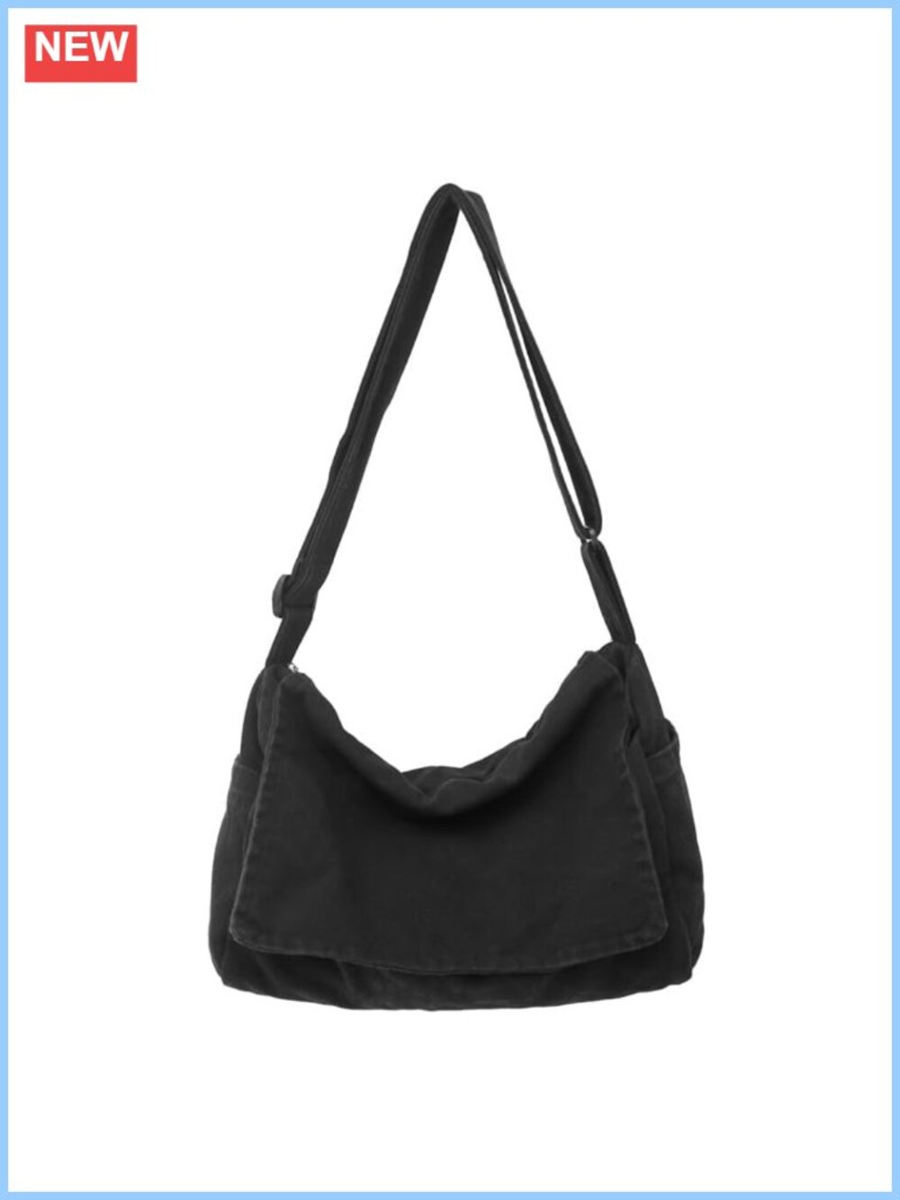 Canvas Messenger Bag Satchel Crossbody Shoulder Bag Casual Sling Bag